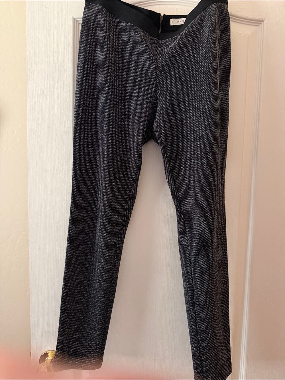 Maison Jules Dark Charcoal Skinny Ponte Pants
